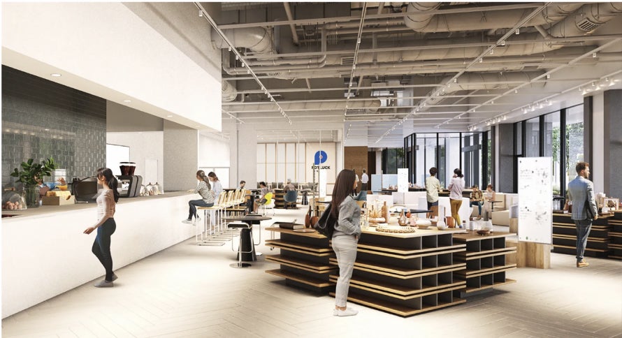 会場となる東京ミッドタウン八重洲5階のパブリックスペース