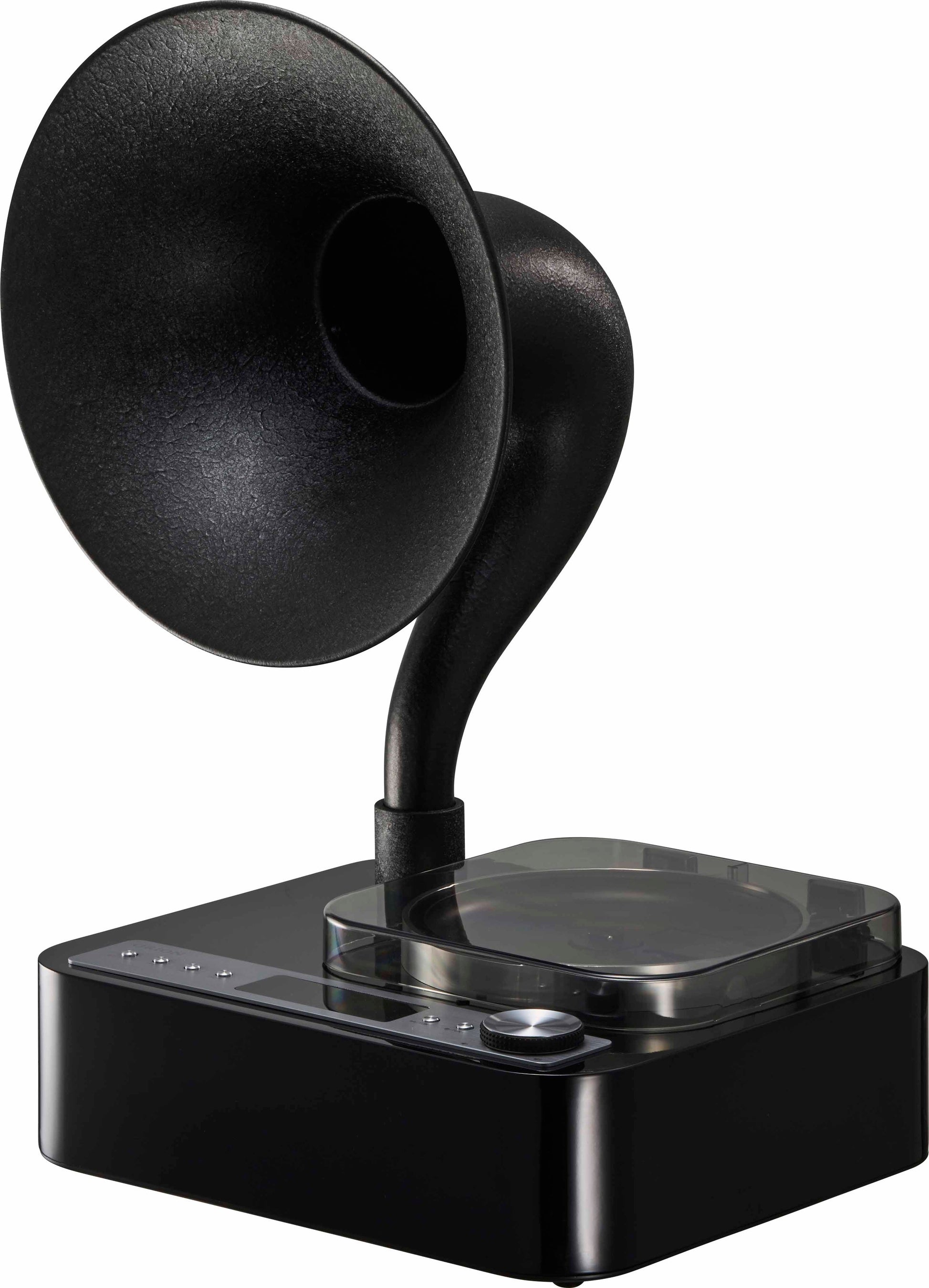 オリオン　ホーンスピーカー 蓄音機のようなホーンを装備、ORION「Bluetooth搭載CDホーン