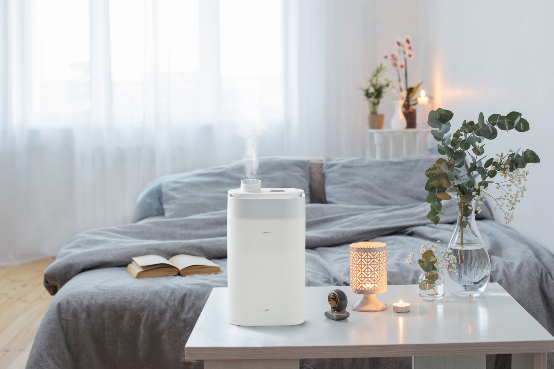 お手入れと給水、2つのカンタン「お手入れカンタン 超音波式加湿器」を2機種発売