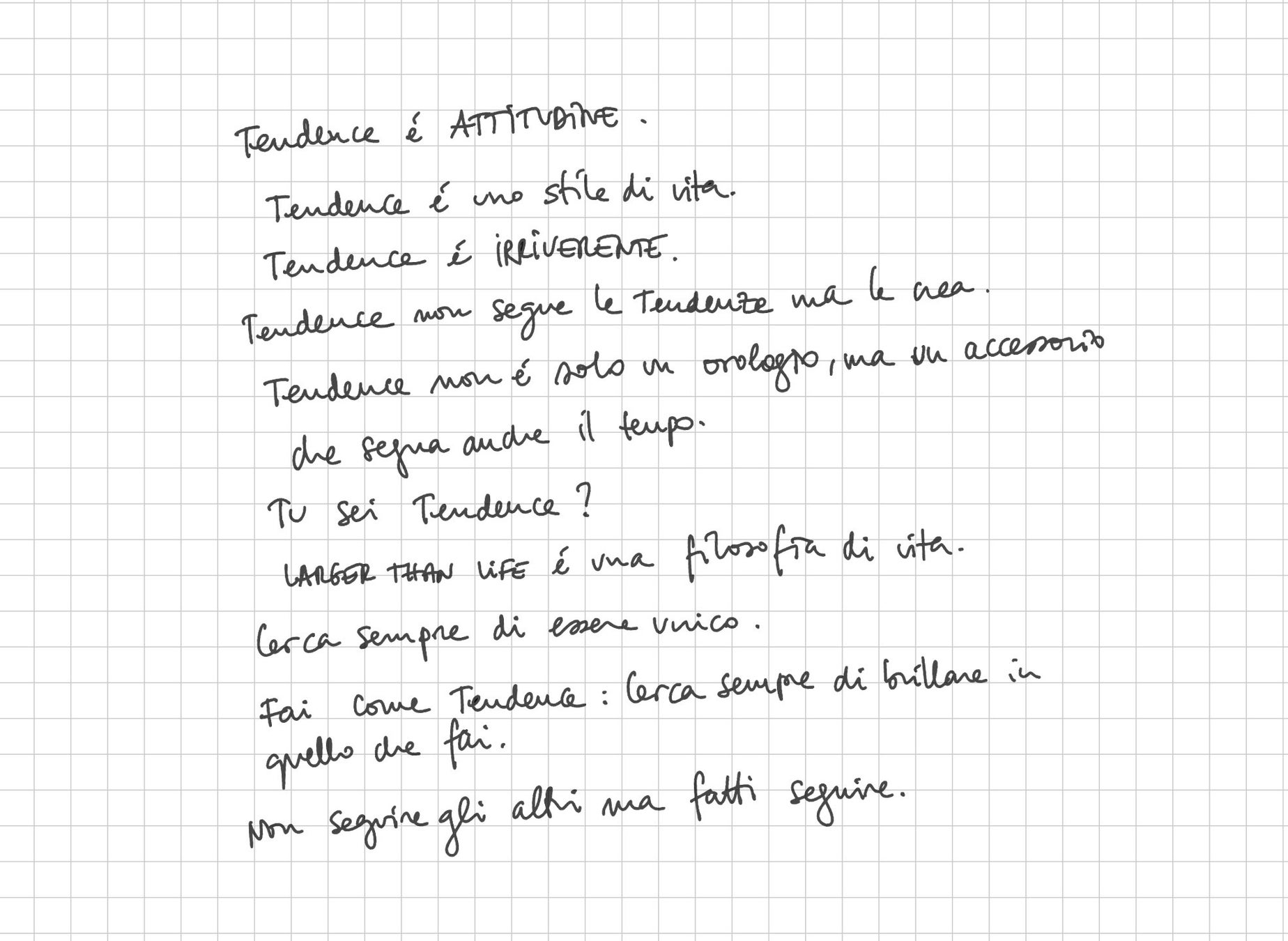 創設者の手書きメモ