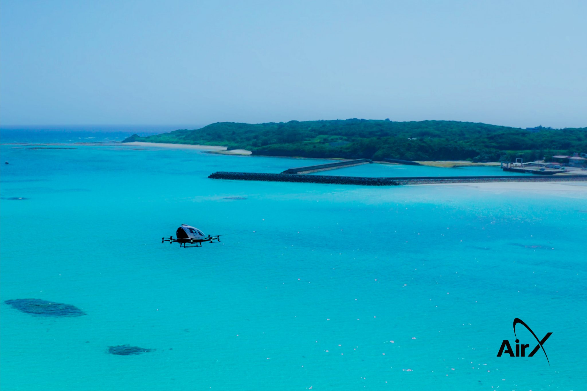 AirX、空飛ぶクルマの離島間における海上試験飛行に成功 | 株式会社