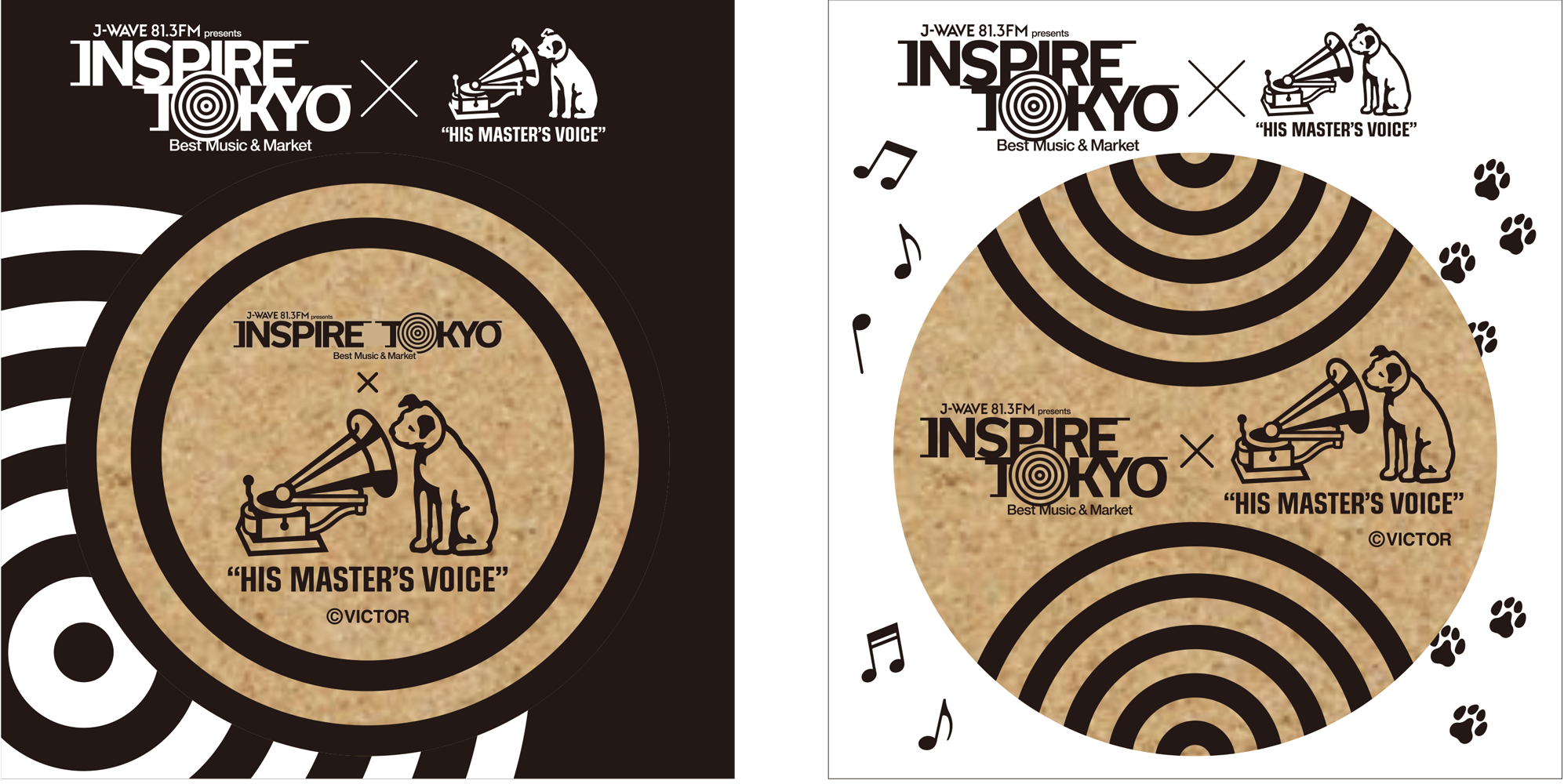 NIPPER×インスパイアトウキョウ・コラボコルクコースター