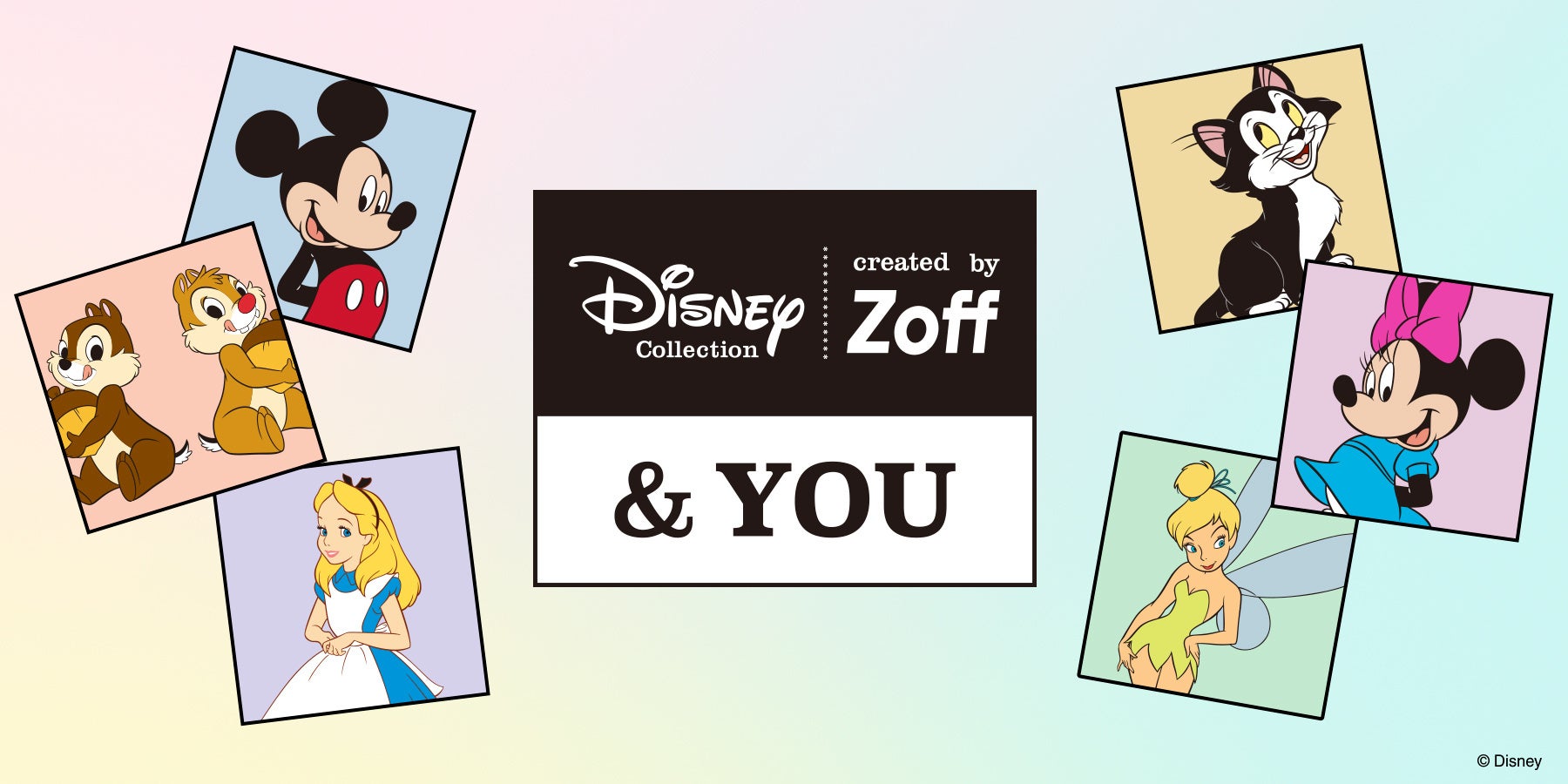 Zoff Disney Collection You メガネにしたいモチーフとして選ばれた6キャラクター を発表 株式会社インターメスティックのプレスリリース Zoff Disney Collection You メガネにしたいモチーフとして選ばれた6キャラクター を発表 株式会社インターメスティックのプレスリリース