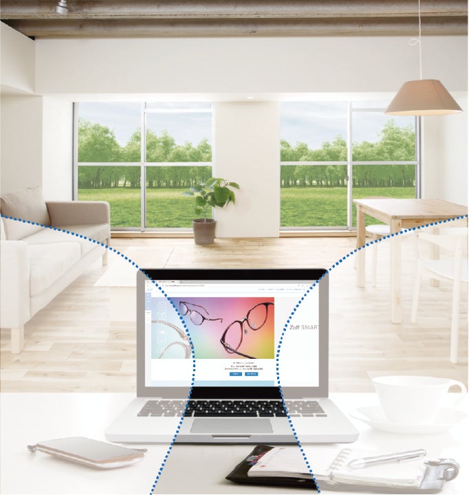 スタンダードタイプレンズの視野