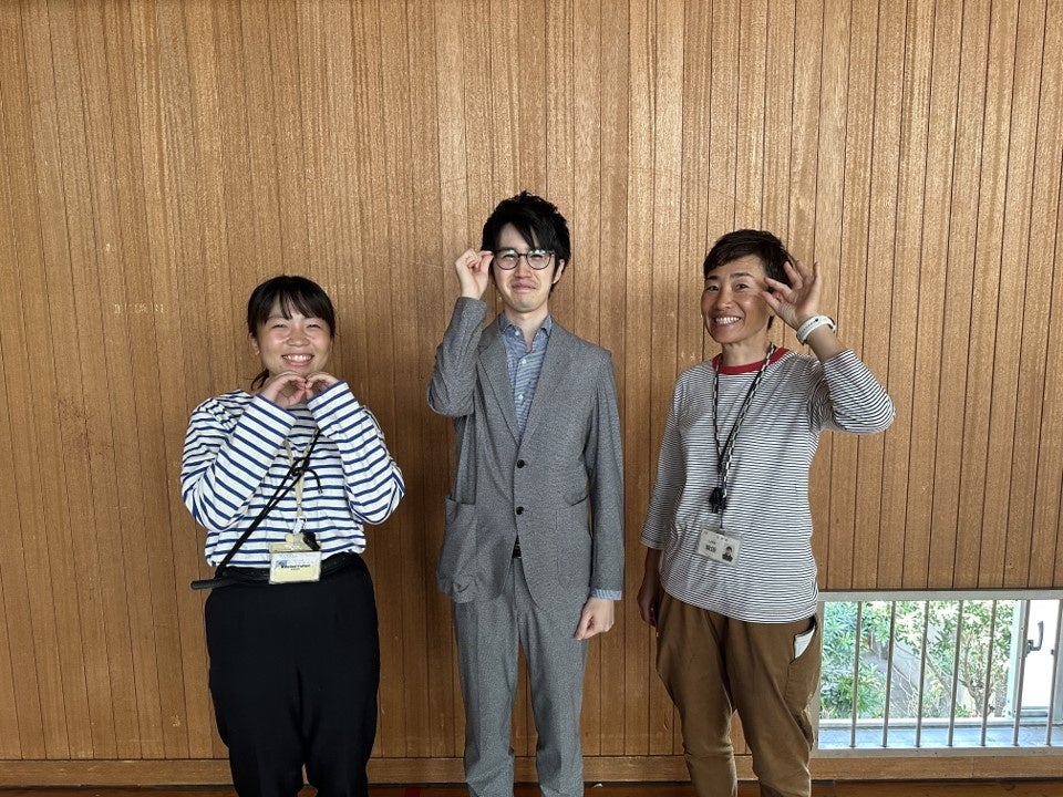 ▲左）田浦先生　中央）講師担当Zoff横畑　右）紫垣先生