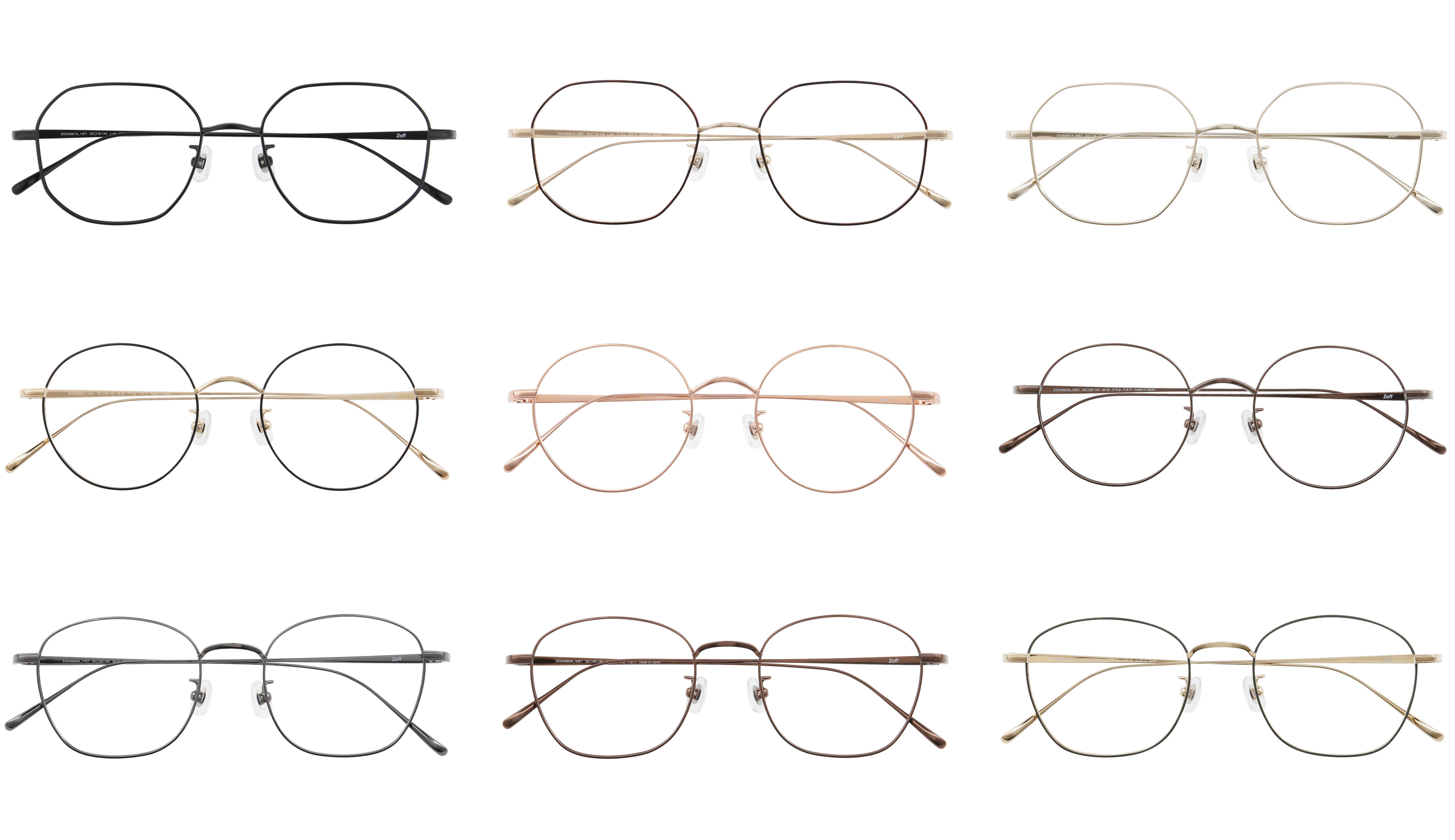 メガネブランド「Zoff」2024年1月の新商品 | 株式会社インターメ