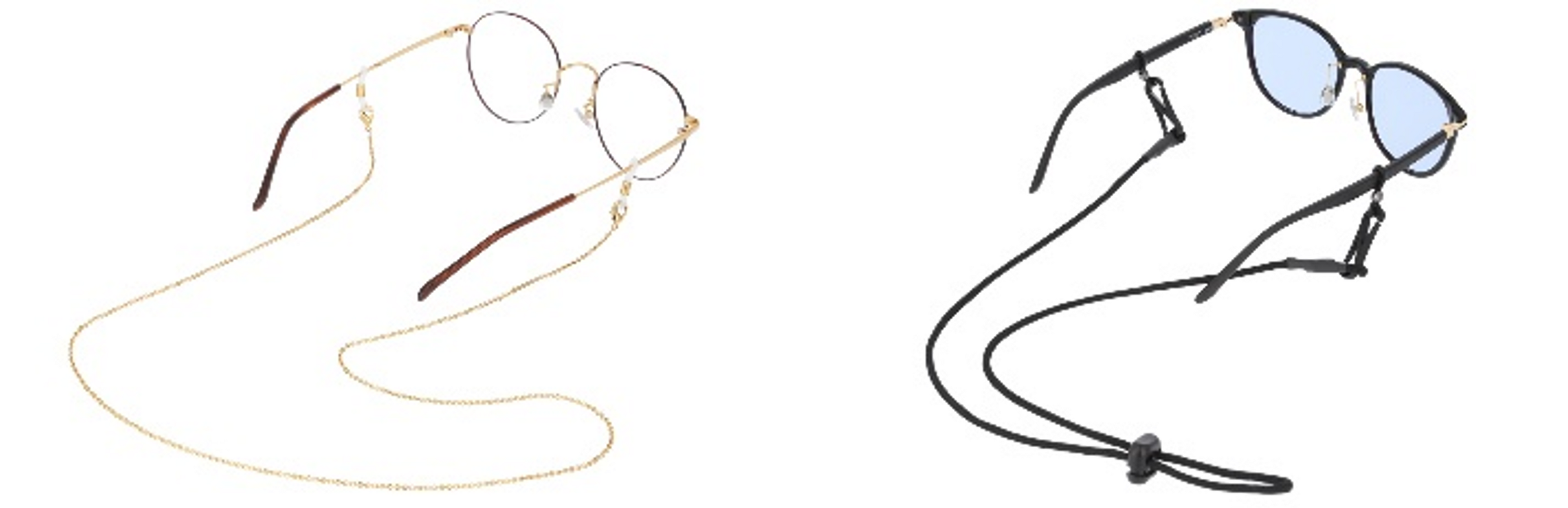 ▲チェーンタイプからスポーツタイプまで種類豊富。 商品画像左：Z0243003_56E1 商品画像右：Z0243005_1401