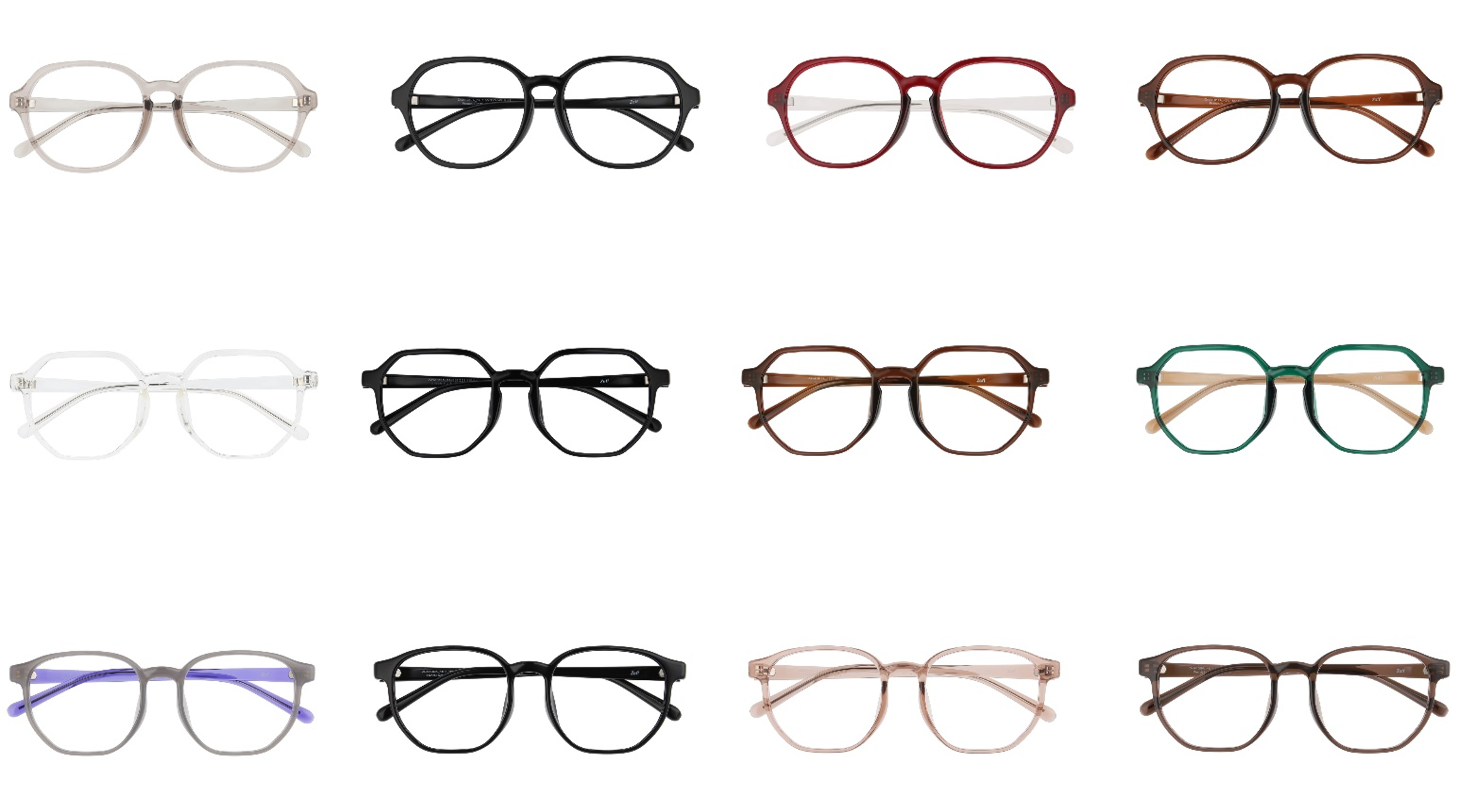 ▲ZA241012（Boston）【4色展開】▲ZA241013（Polygon）【4色展開】▲ZN241009（Polygon）【4色展開】※限定店舗にて展開