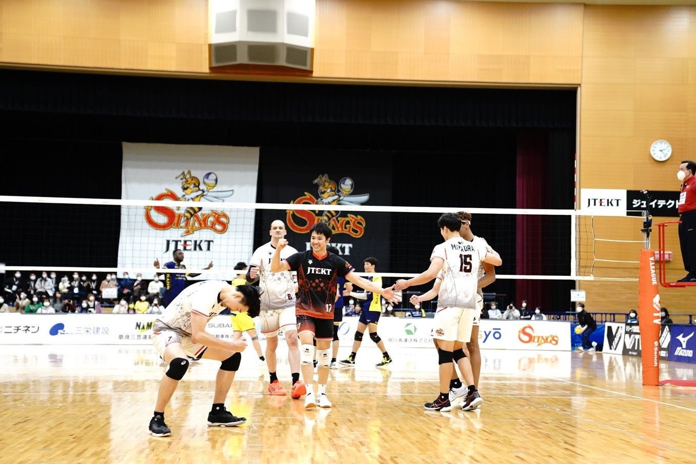 ジェイテクトアリーナで行われた試合の様子