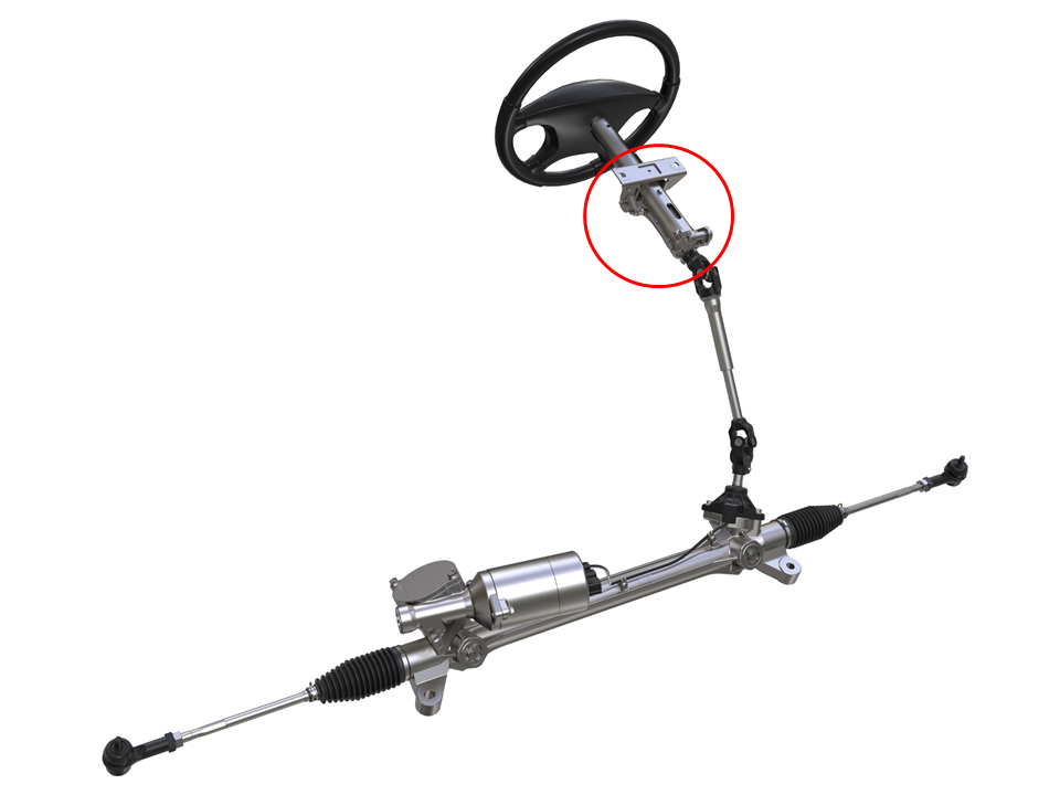 ステアリングコラム搭載位置