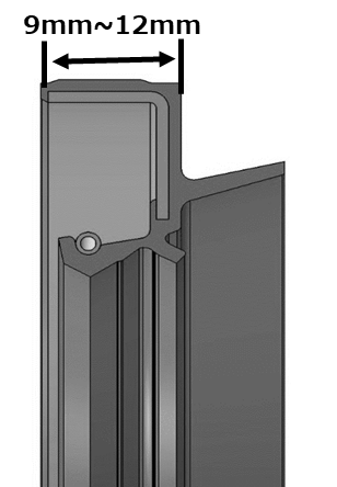 従来品の形状（シール断面図）