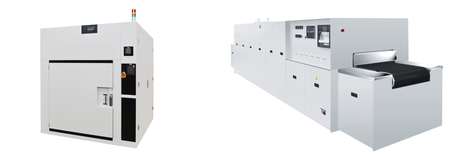 左：バッチタイプ　　右：連続タイプ