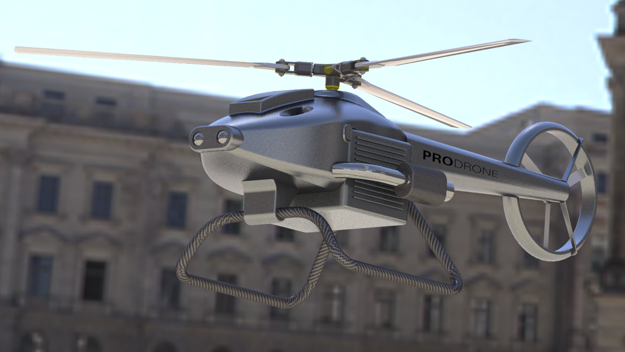 プロドローンが開発を進める産業用ドローン「空飛ぶ軽トラ」（プロドローン提供）