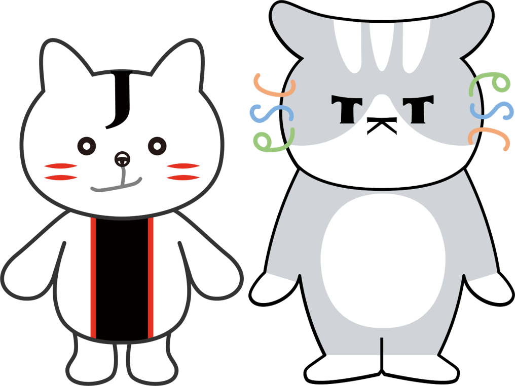 ジェイにゃん㊧とテクニャン