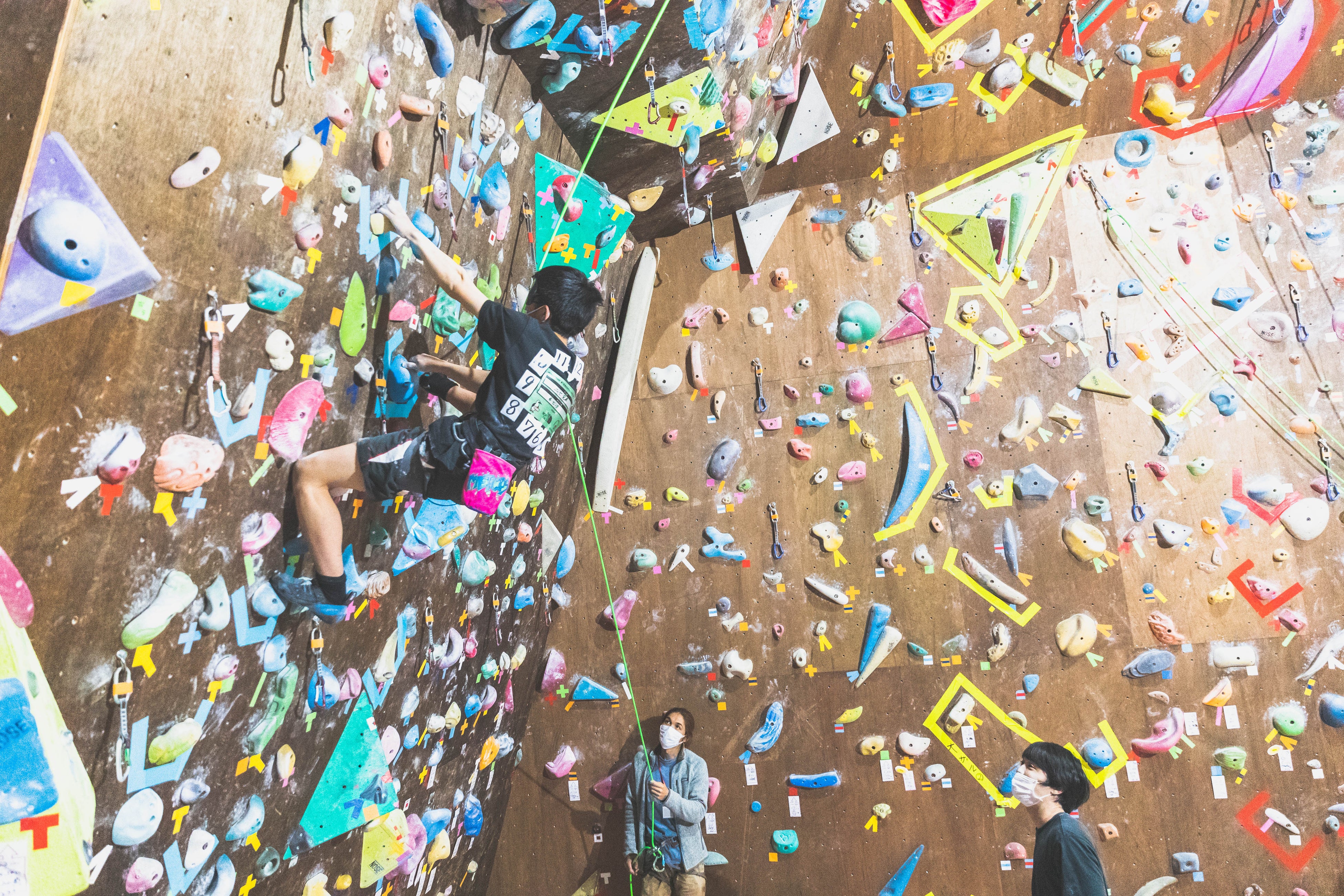 決勝：トップロープの様子