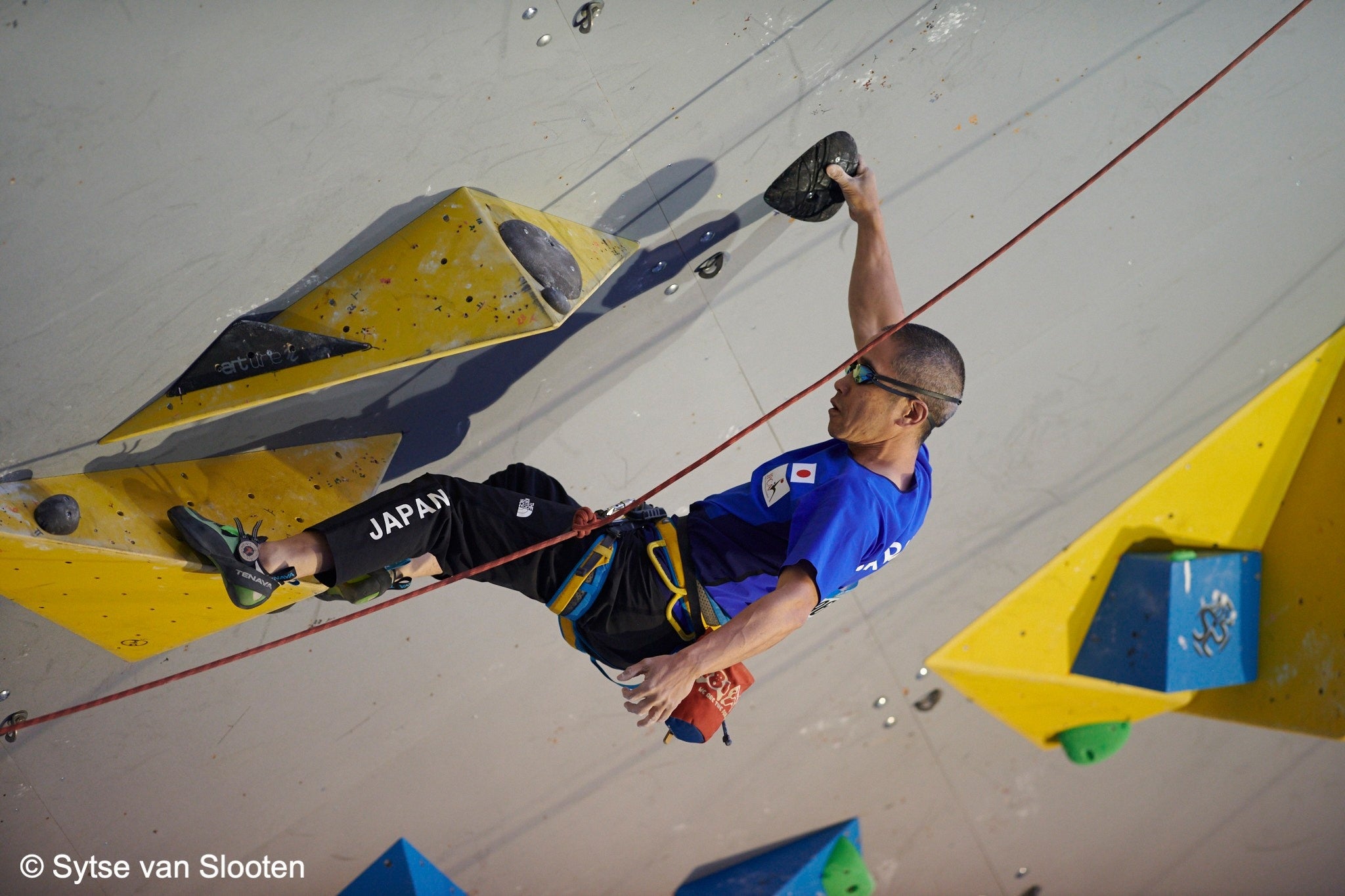世界選手権2019クライミング中