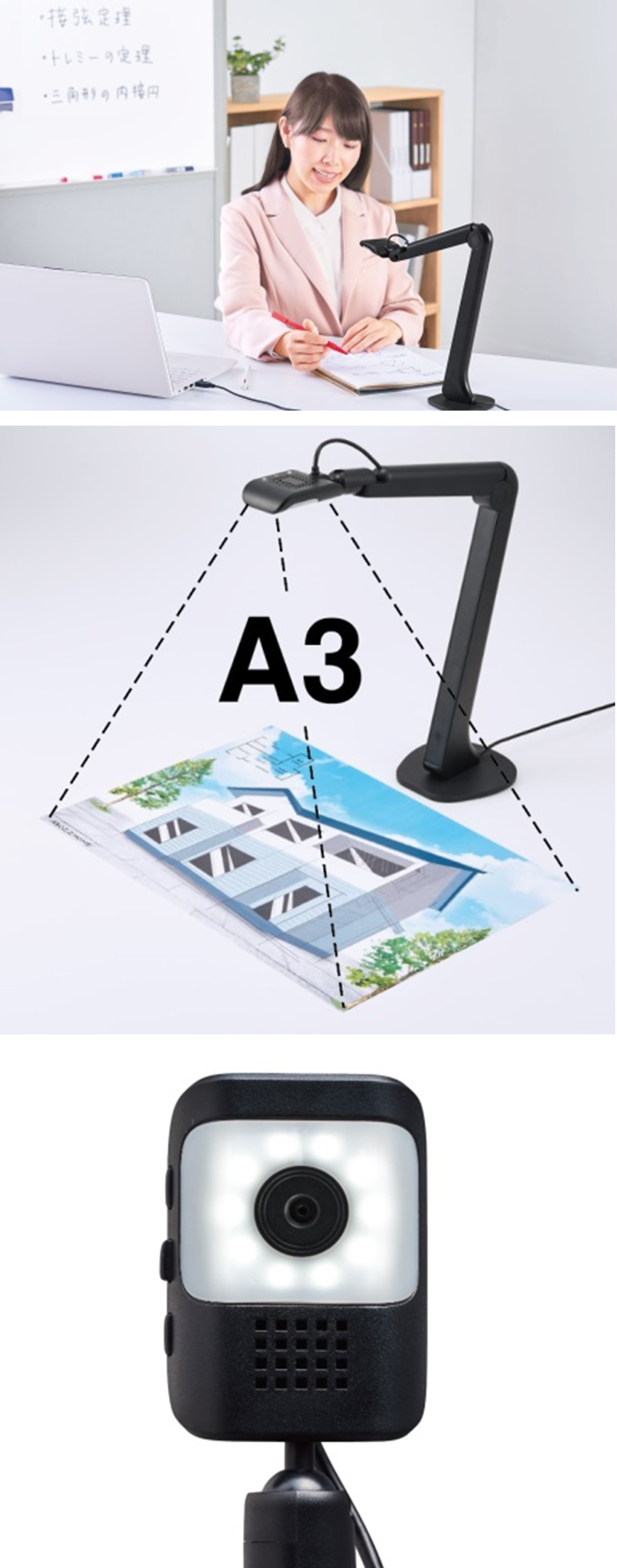 新作ウエア キングジム フリーアングルｕｓｂカメラ ｓｕｃ１０ 黒 Fucoa Cl