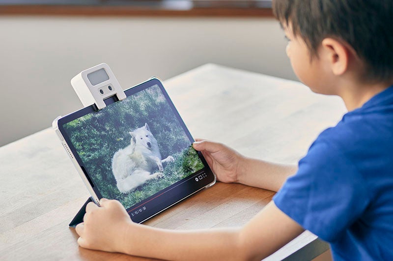 めまもりん　近視対策ライト　新品、未使用！ ネコポス不可*姿勢 家電 キングジム(Kingjim) 近視対策ライト「め