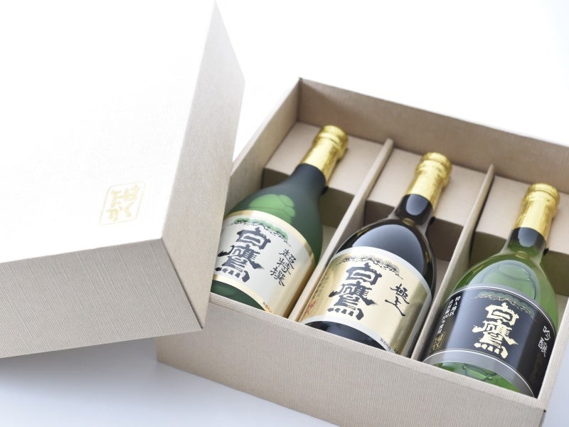 当選商品一例「白鷹3種飲みくらべセット」