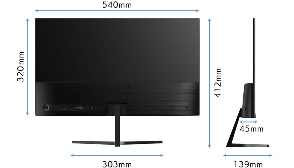 超薄型ベゼルレス液晶モニター3機種を、ジェネリック家電ブランド