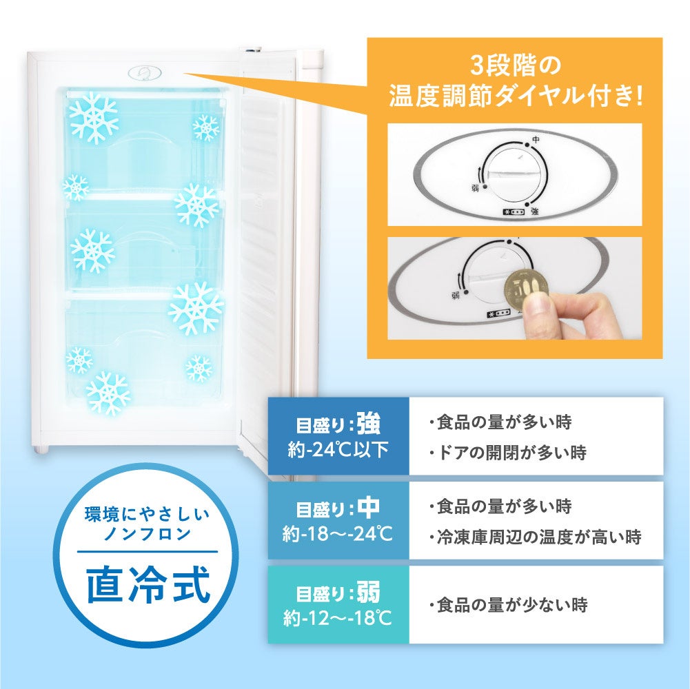新色登場!】冷凍室がいつもパンパンな人の2台目におすすめ！60L