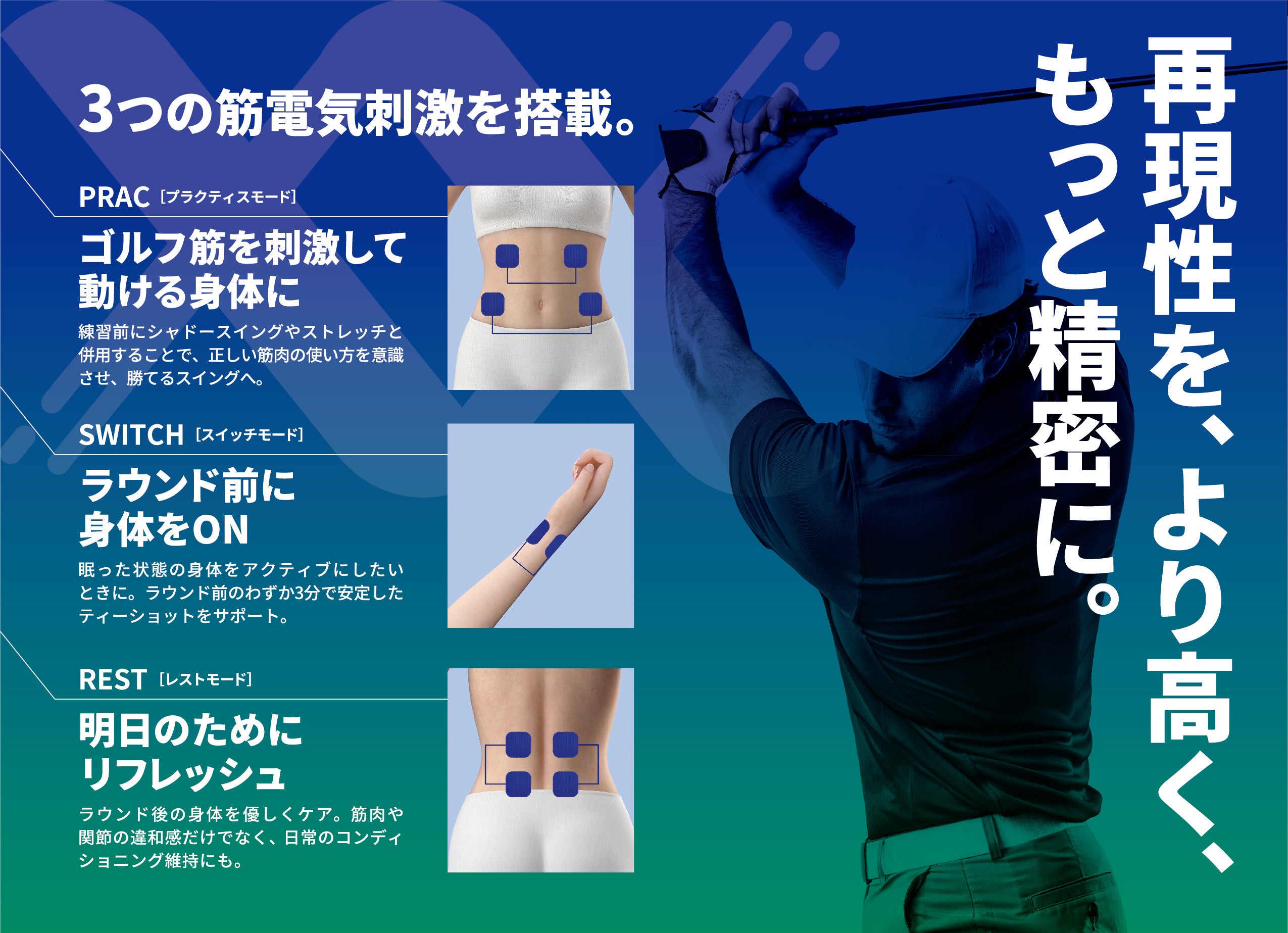 伊藤超短波ルコエゴルフ　ゴルフ練習用EMS RUCOE GOLF(ルコエゴルフ) - 商品から選ぶ | イトーオンライン