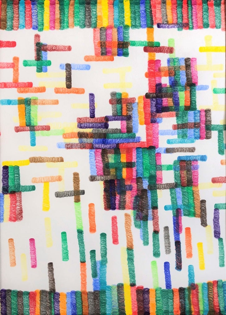 まりさん作　「色を編む」