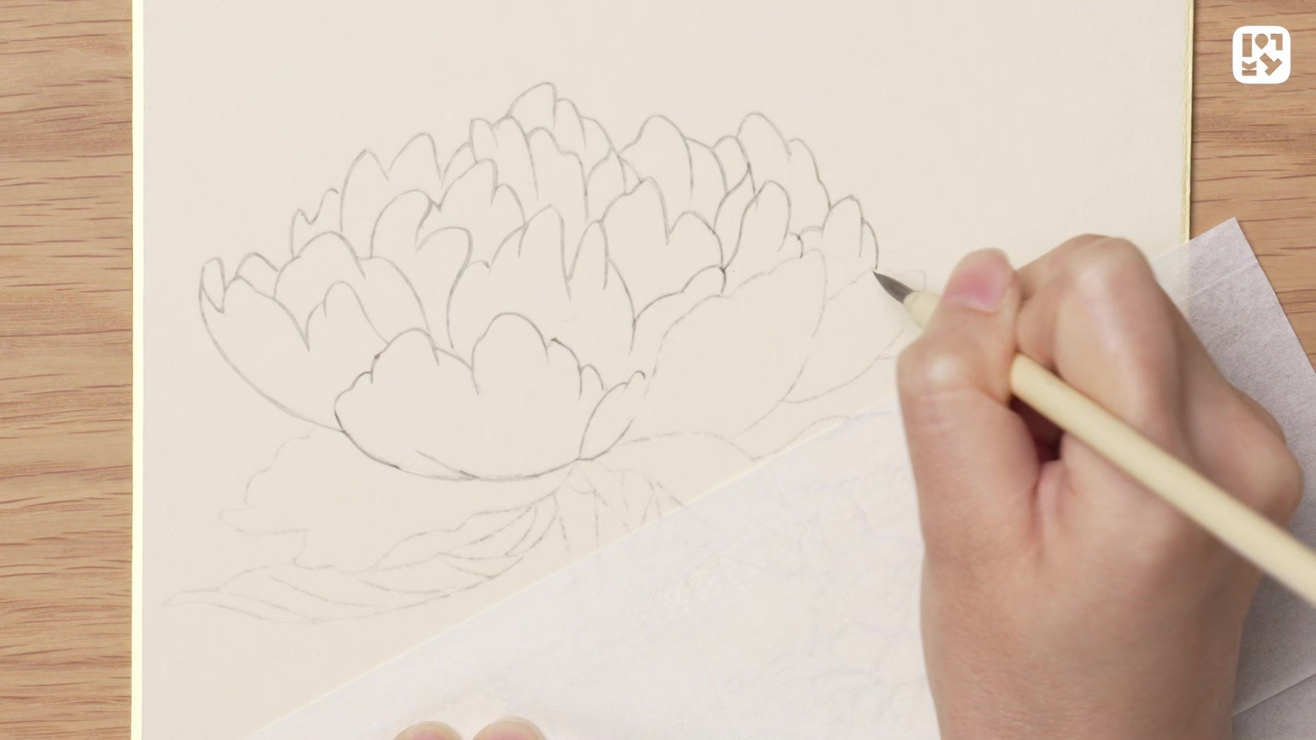 #05 面相筆で骨描きしよう