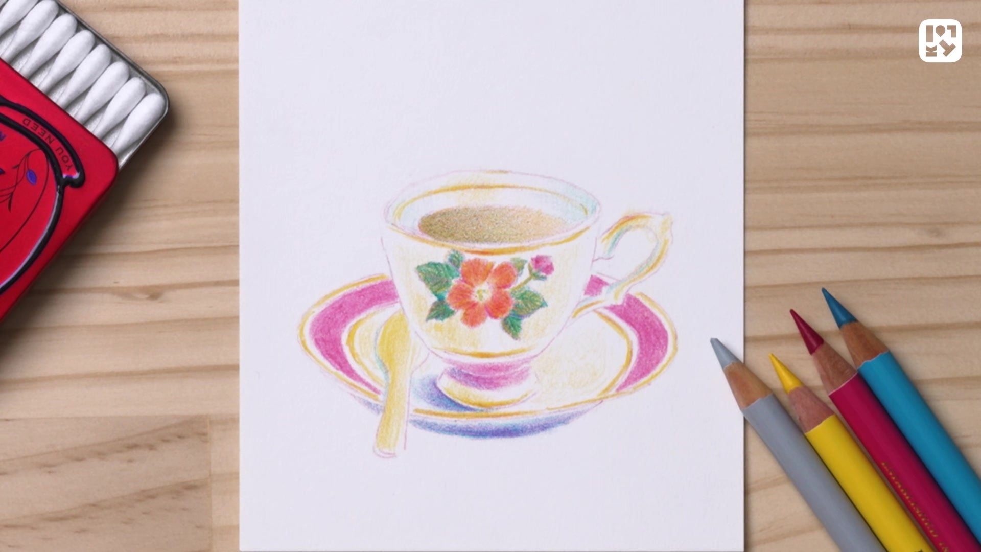 #07 お花のカップを描こう②