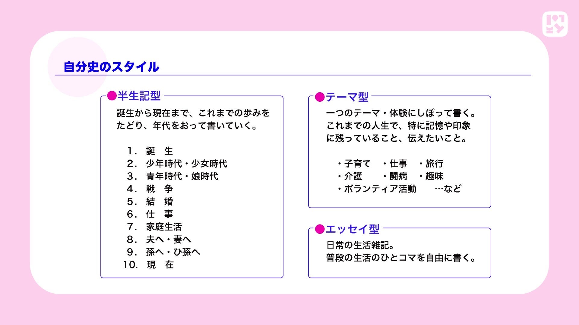 #03 自分史とは？