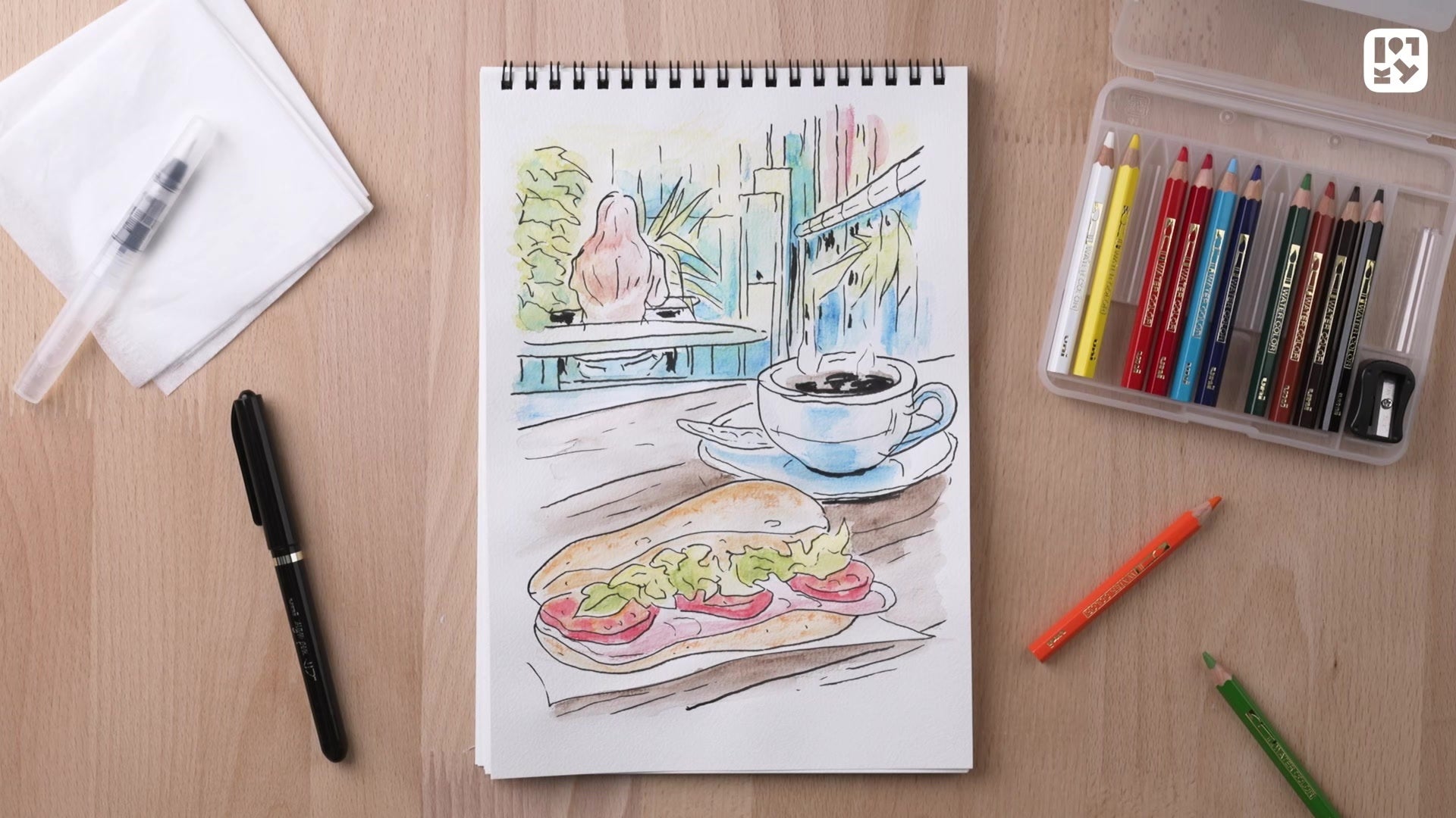 #06 カフェスケッチ②