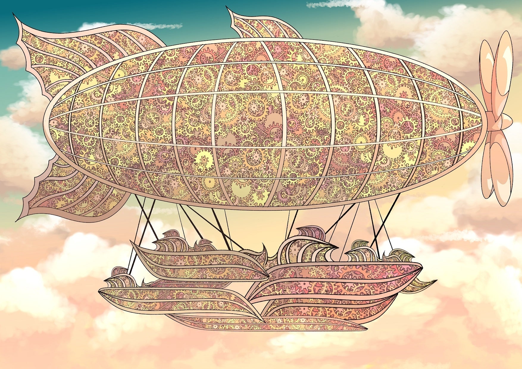 竹ちょさん作「かみ合う個性が羽ばたかせる未来」