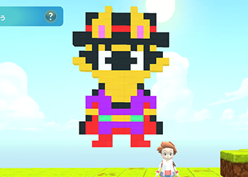 ゾロリをプログラミングで描いた例