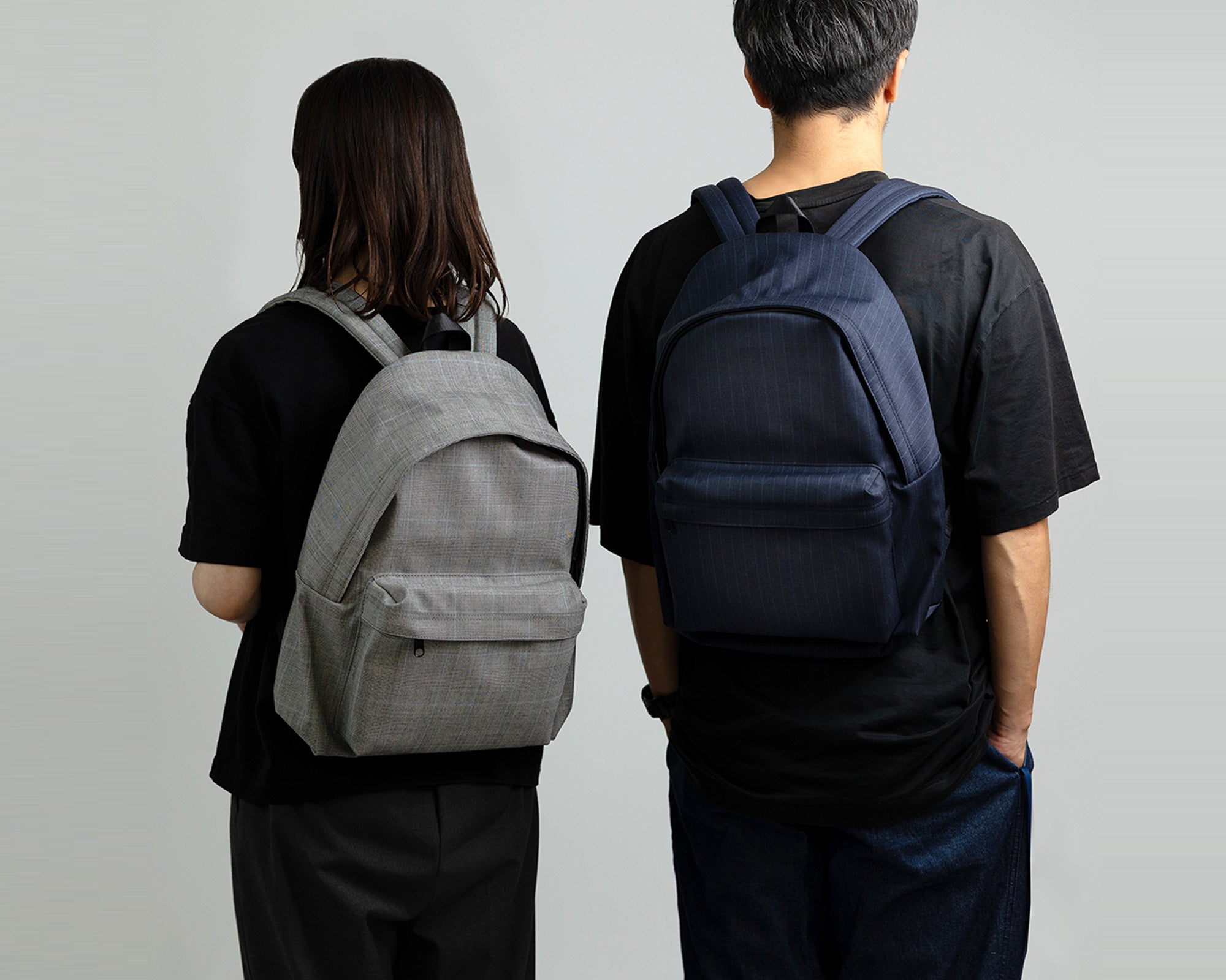 新品 KASHIYAMAカシヤマ リュック バッグパック ウールチェックネイビー オーダーメイドブランド『KASHIYAMA』スーツを仕立てた残りの