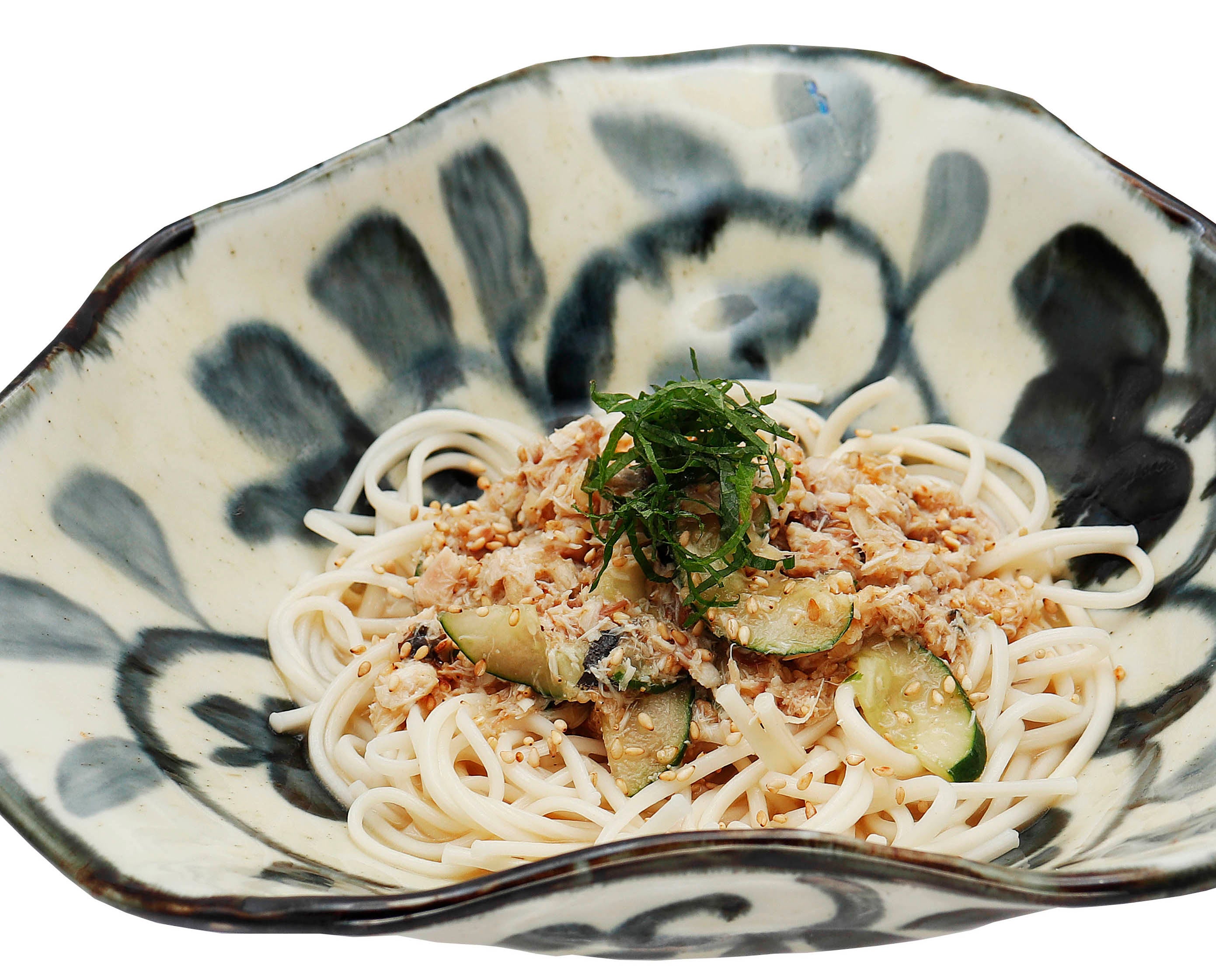 【だんまや水産】薬味たっぷり冷汁風（焼さば入り）380円（税込418円）