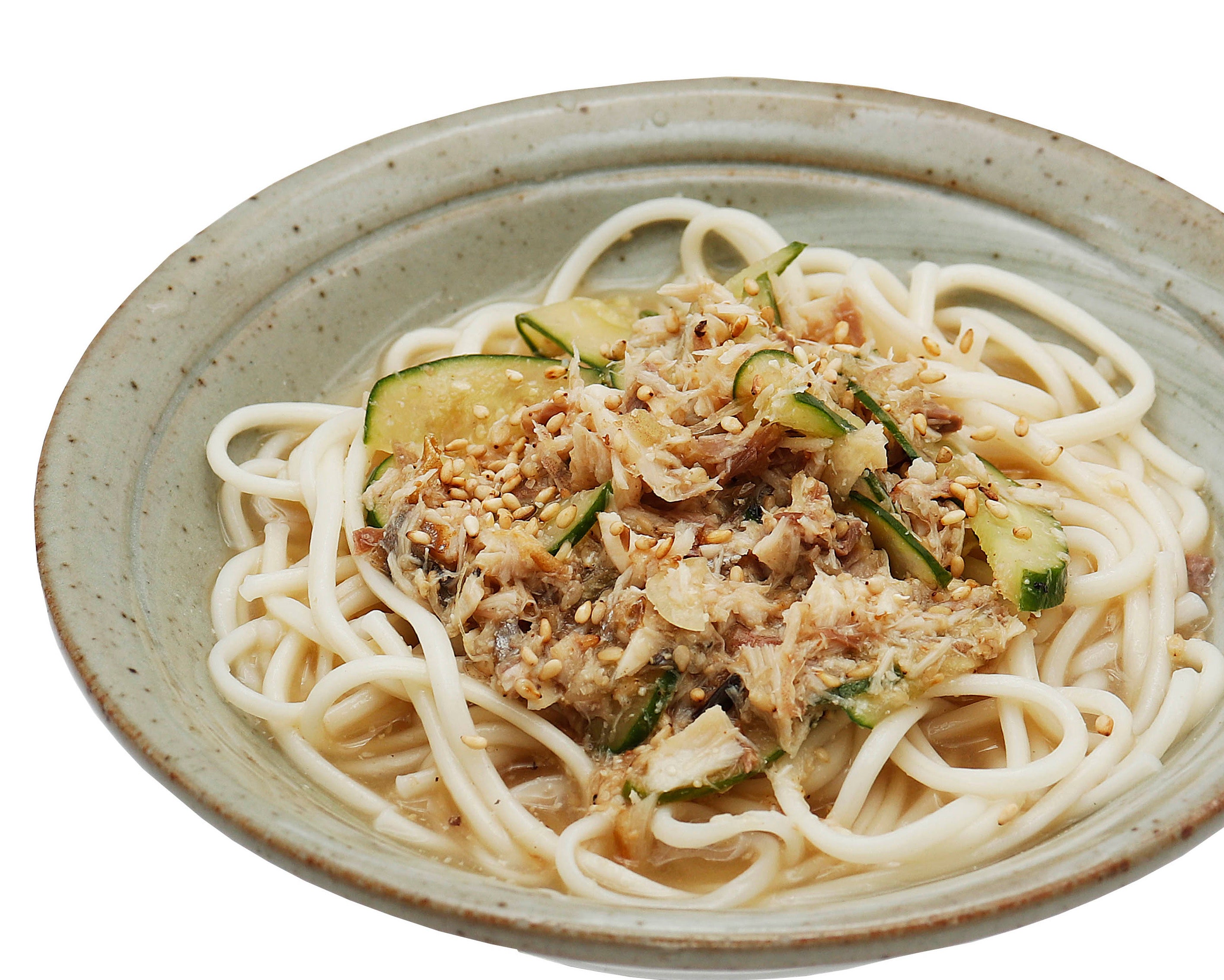 【一軒め酒場】 薬味たっぷり冷汁風（焼さば入り）　290円（税込319円）