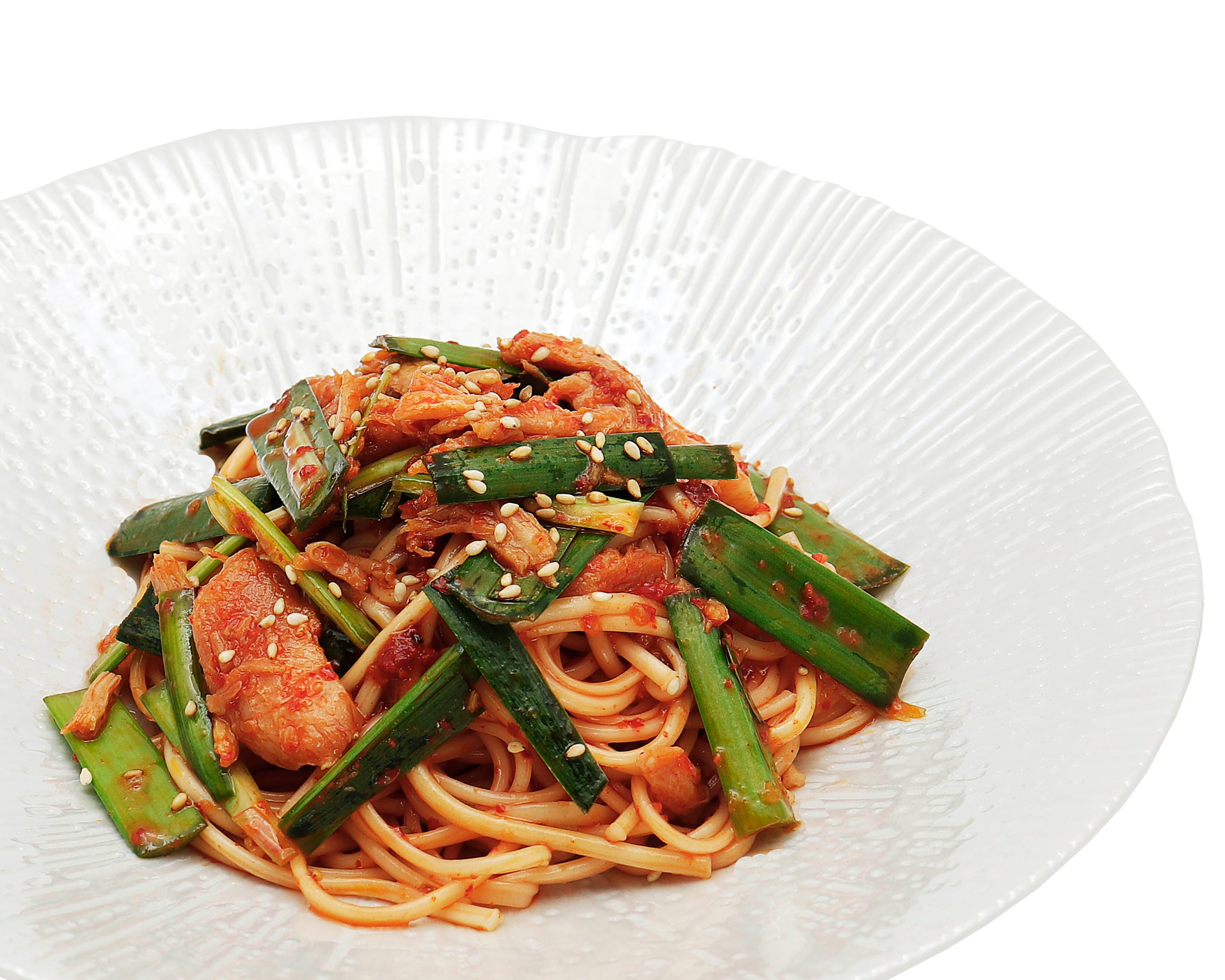 【養老乃瀧】鶏とニラのピリ辛麺　　　 　　　　420円（税込462円）