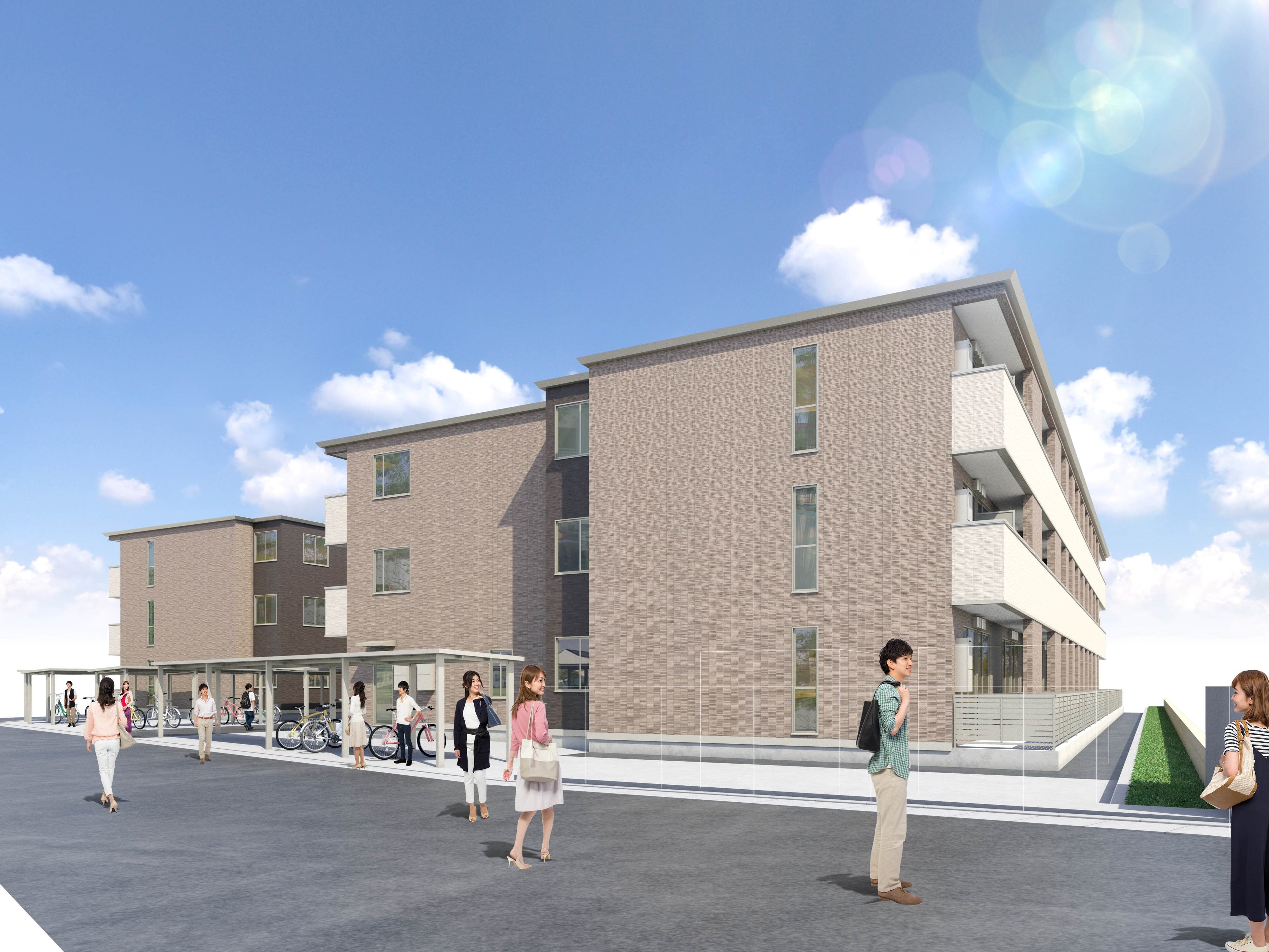 学生会館Uni E’meal富山大学前　完成予想図