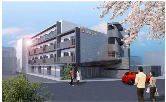 学生会館 Uni E’meal 信州大学前外観 完成予想図