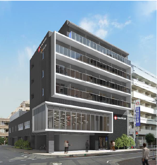 食事付きマンションが併設される 川崎信用金庫「綱島支店」完成予想図