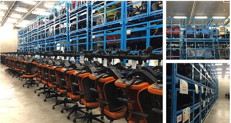 専用ラック：専用のラックを使用して効率的かつ安全に管理