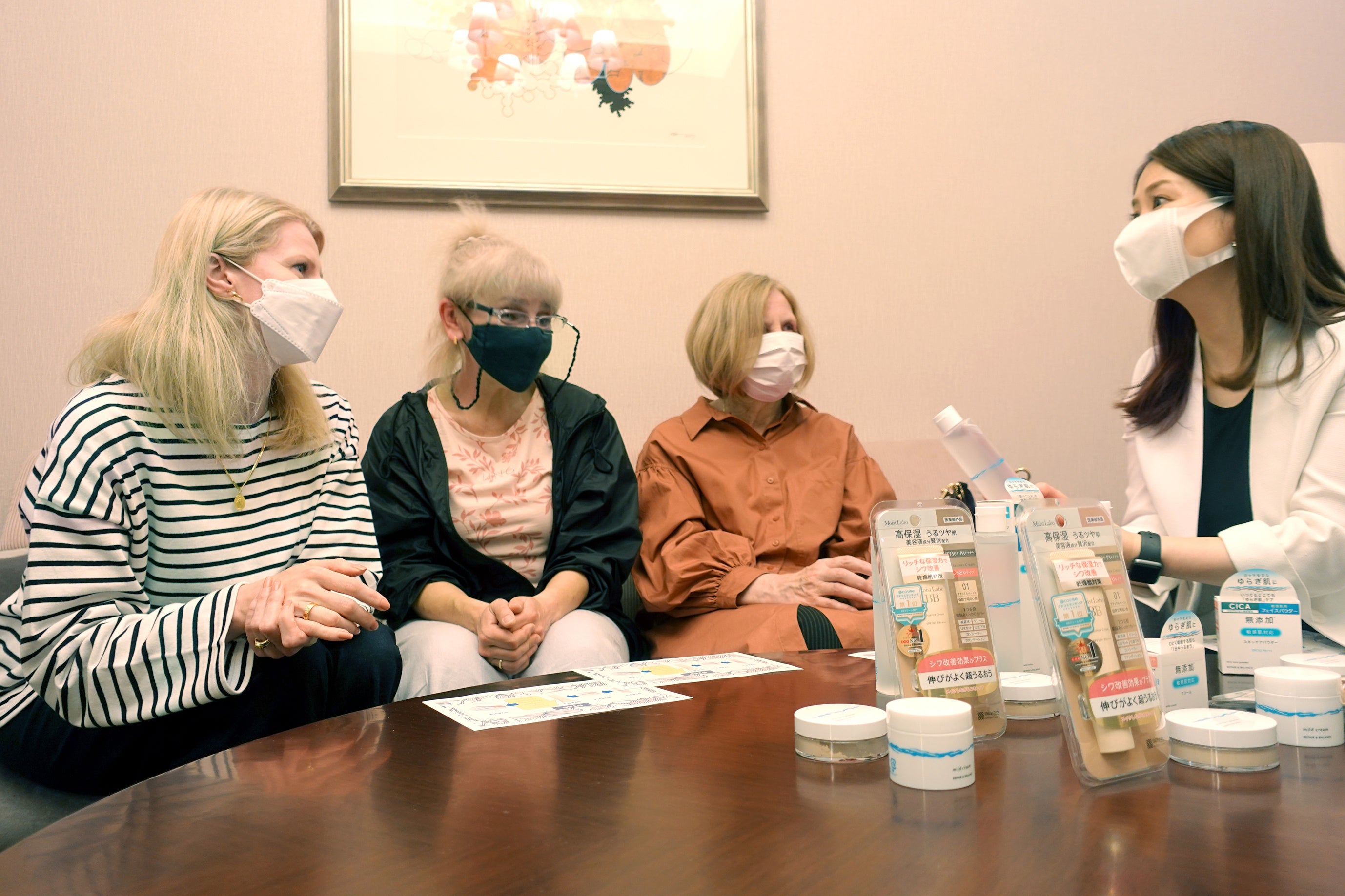 ウクライナの方々へ使用順序等を説明