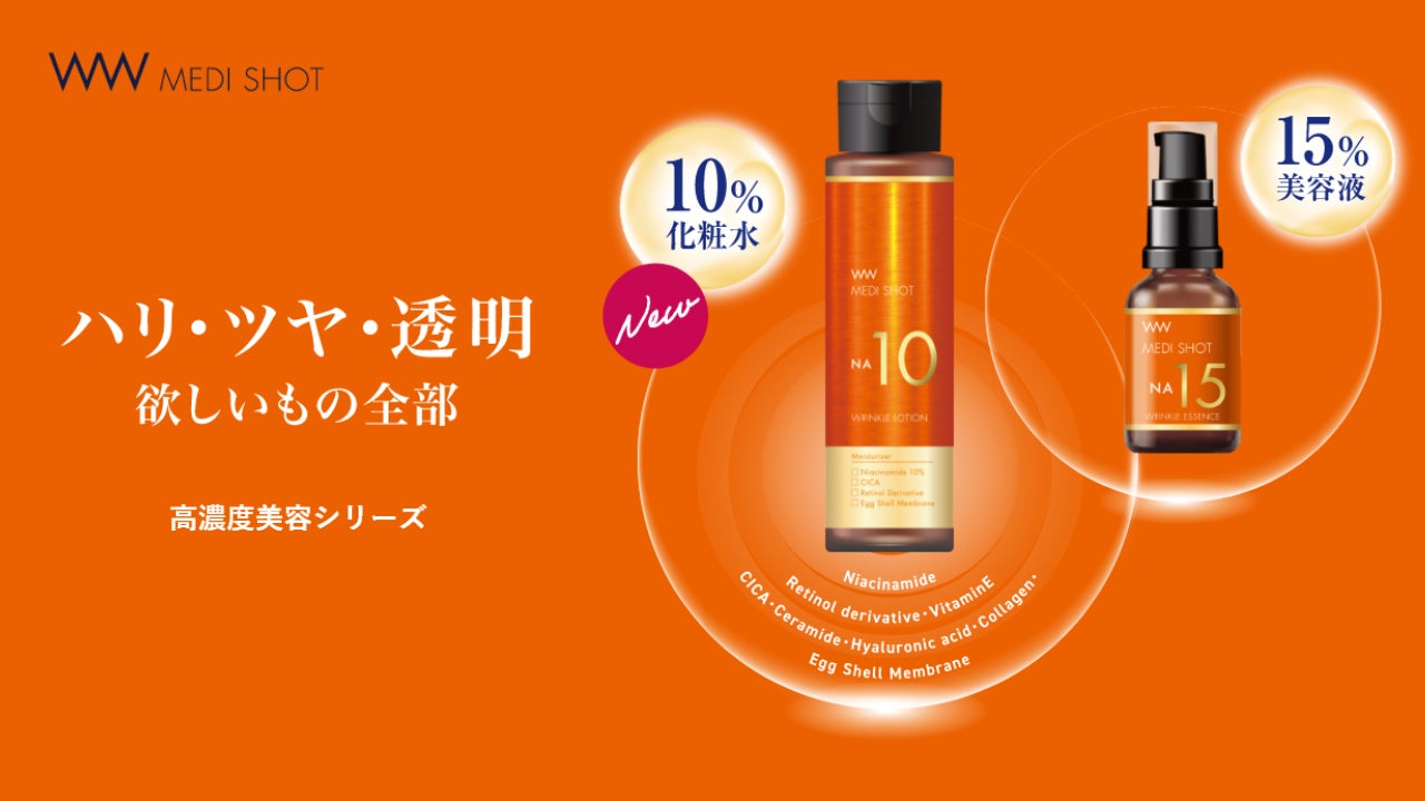 明色化粧品 新商品】MEDI SHOT高濃度美容シリーズから、ナイアシン 明色化粧品 新商品】MEDI SHOT高濃度美容シリーズから、ナイアシン