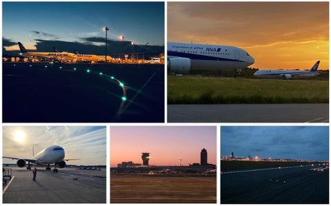 成田空港スペシャルナイトバスツアーで非公開エリアに潜入！夕暮れの美しい空港夜景を楽しもう