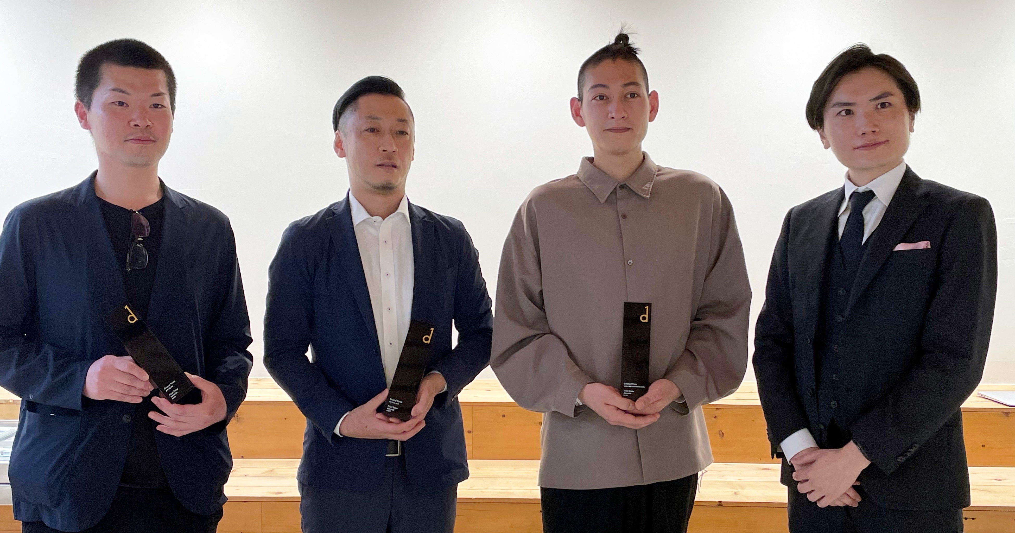 写真左より、麻布十番 米ル 白川勝氏、Na Camo guro 中園貴雄氏、EBISU 燻製 APARTMENT CAVE 開米肇氏、株式会社Mrk&Co 上條景介