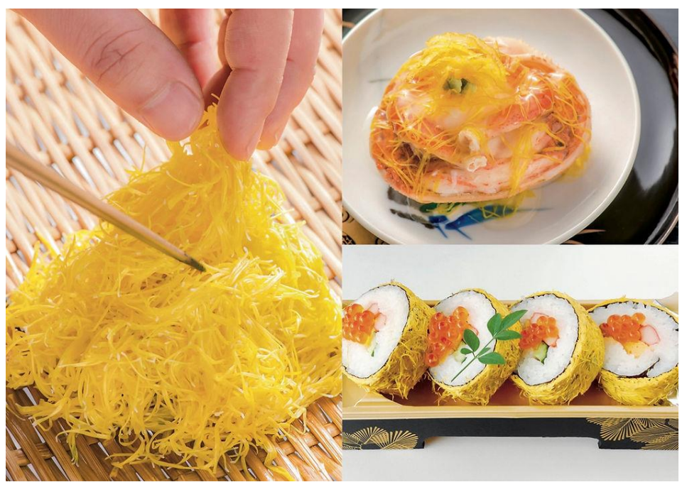 新潟の伝統食用菊「りゅうのひげ」を使った料理（画像提供：りゅうのひげ会）