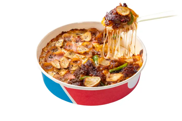 ピザライスボウル ハーフ＆ハーフ ガーリック・マスター＆高麗カルビ