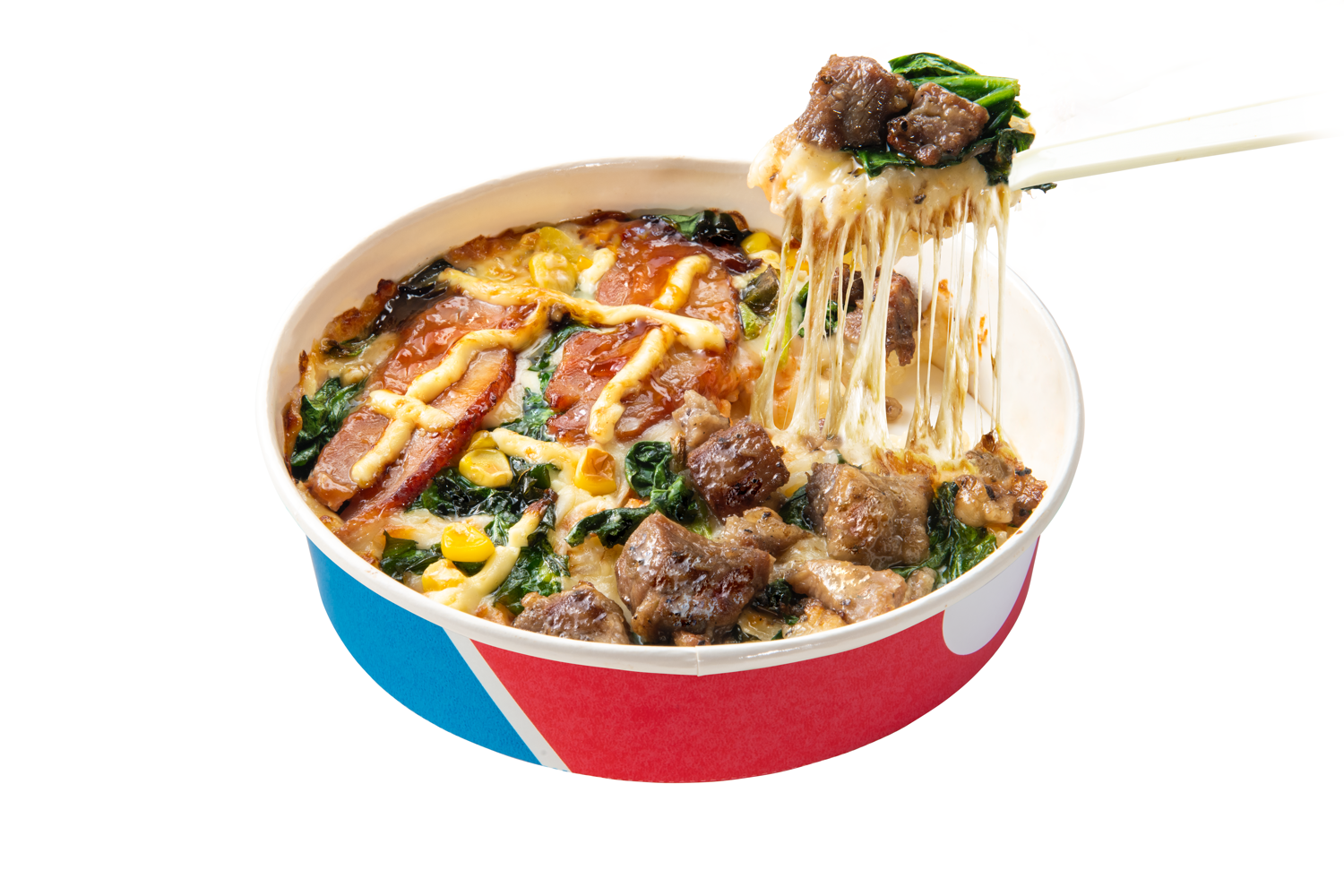 ピザライスボウル ハーフ＆ハーフ 炭火焼チキテリ＆炭火焼ビーフ