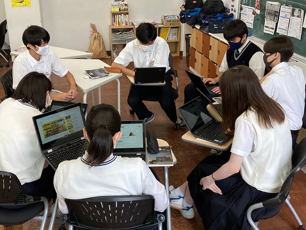 東明館高校 探究コースの授業の様子