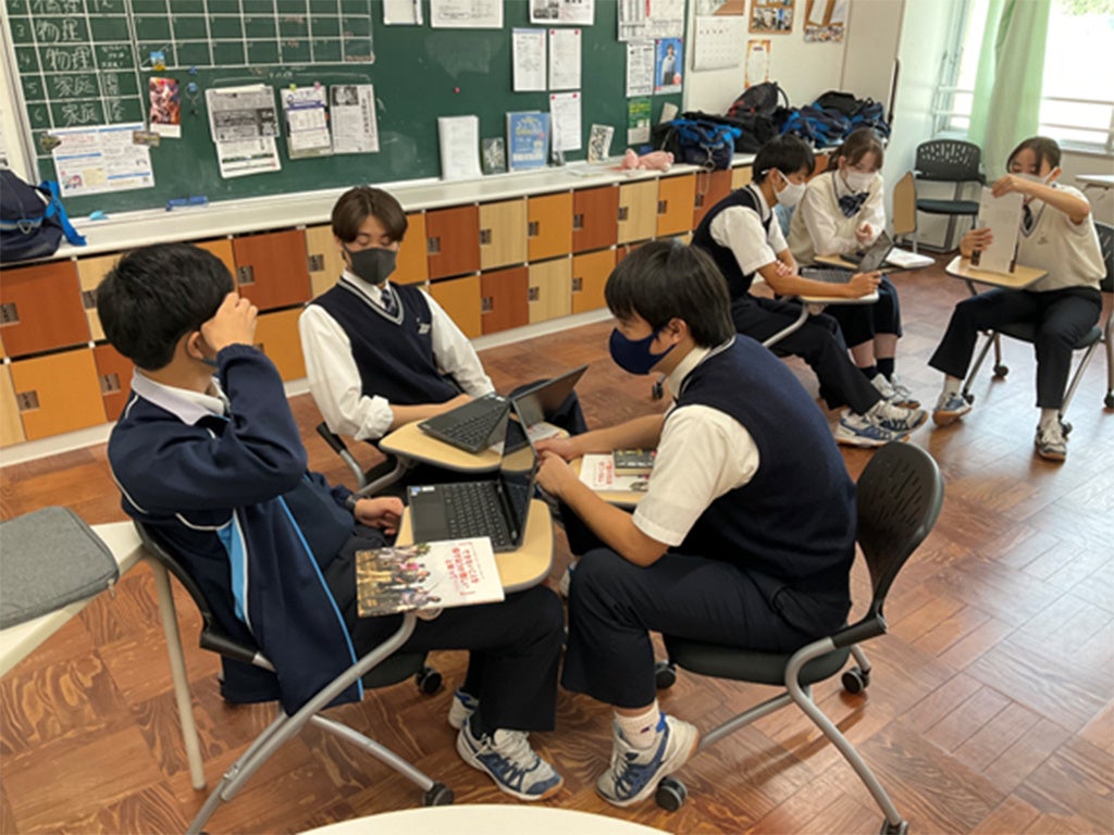 東明館高校の授業風景